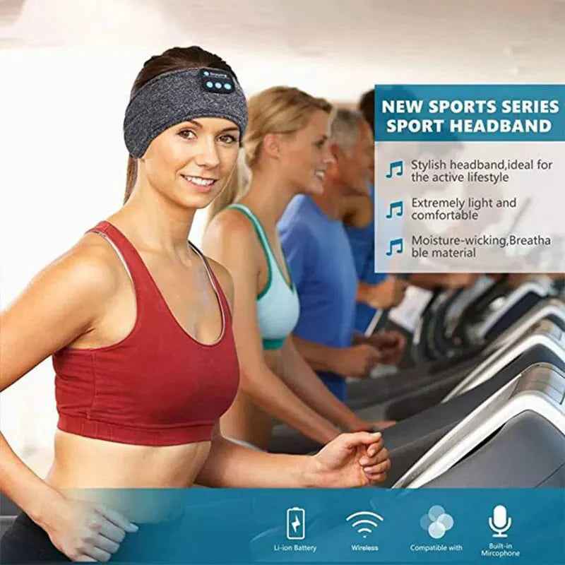Bluetooth Sleep Headband β Wireless Headphones, Built-In Speakers, Comfortable Fabric, 10-Hour Battery Life