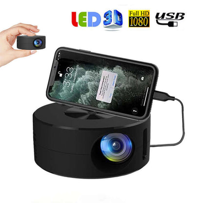 Smart Projector Wifi Portable Home Theater with smartphone connection for HD entertainment.