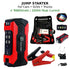 99800Mah Car Jump Starter, Peak Car Battery Charger, 12V Jump Box Jumper Battery Pack, Portable Charger, Emergency LED Light, Escape Safty Hammer, Compass